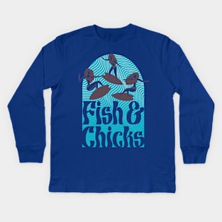 Fish and Chicks Kids Long Sleeve T-Shirt